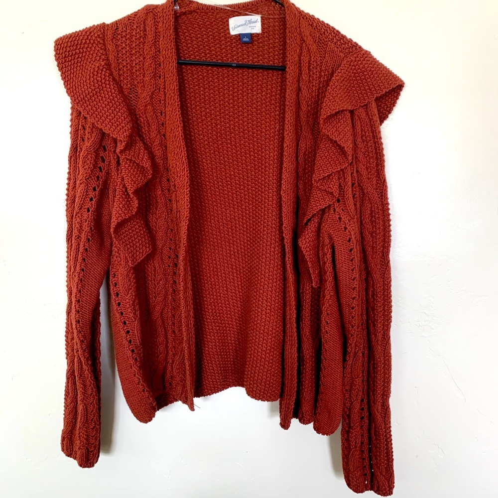Burnt Red/Orange cardigan NEW